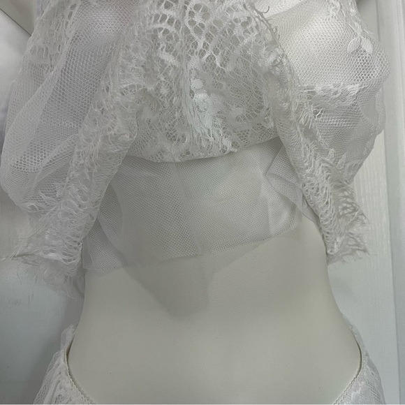 Just Sexy Lingerie 2 Piece Set Sleepwear/Lingerie M Women White - Picture 3 of 9